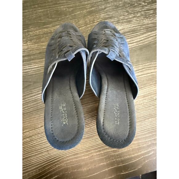 MICHAEL Michael Kors Clog Mule Sandal Sport Suede w/ Metal Studs Sz. 8 - Picture 4 of 10